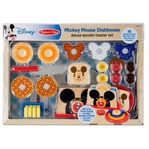 Mickey Mouse Clubhouse Deluxe Wooden Toaster Set by Melissa & Doug