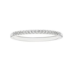 Boston Bay Diamonds 14k White Gold 1/10 Carat T.W. Diamond Wedding Ring