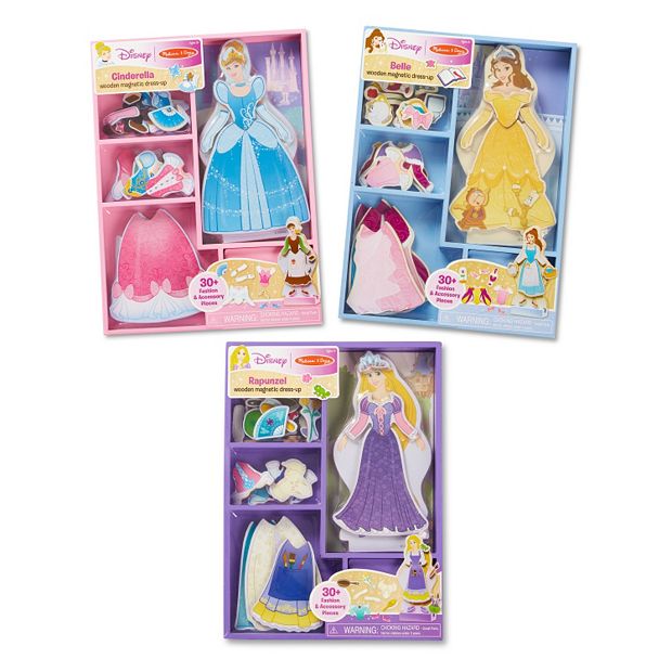 Disney princess deluxe wooden magnetic sales dress up