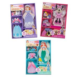 Disney's Minnie Mouse, Sofia & Ariel Magnetic Dress Up Bundle by Melissa & Doug