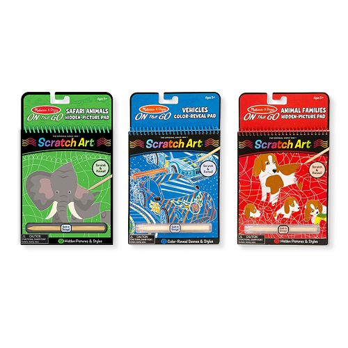 Arts & Crafts Melissa & Doug Scratch Art ColorReveal Pictures Activity