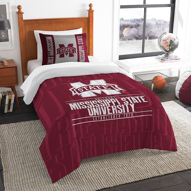 Mississippi State Bulldogs Modern Take Twin Comforter Set by Northwest, Mul