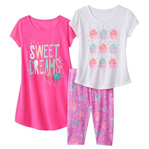 Girls 4-16 SO® Cupcake Pajama Set
