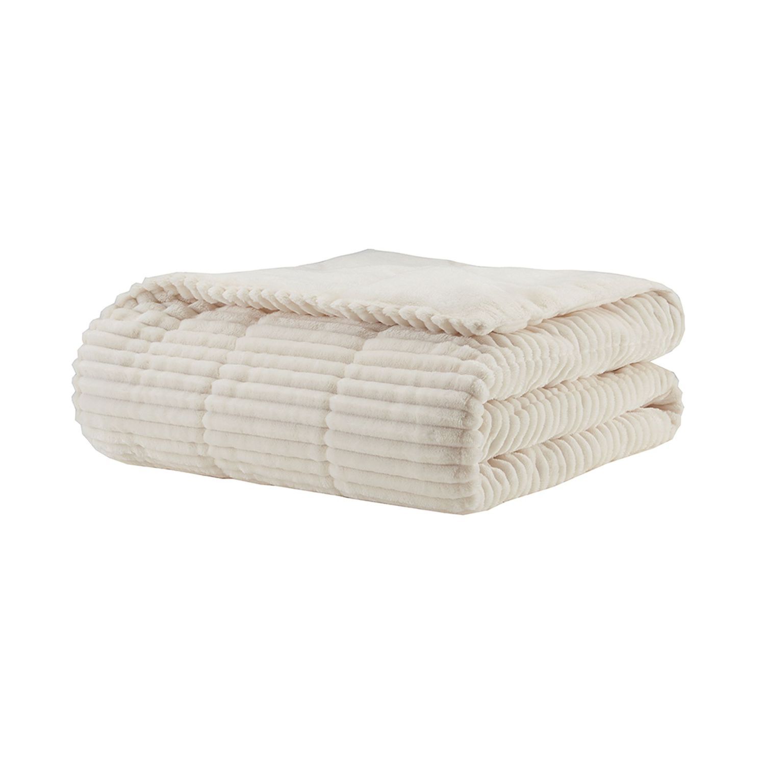 Life Comfort Printed Plush Throw in Taupe, 152 x 177 cm