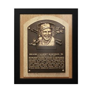Baltimore Orioles Brooks Robinson Baseball Hall of Fame Framed Plaque Print
