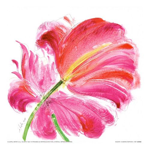 Art.com Flowers Symphony I Wall Art Print