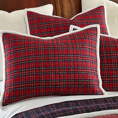 Plaid Sherpa Quilt Set