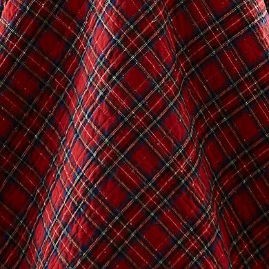 Plaid Sherpa Quilt Set