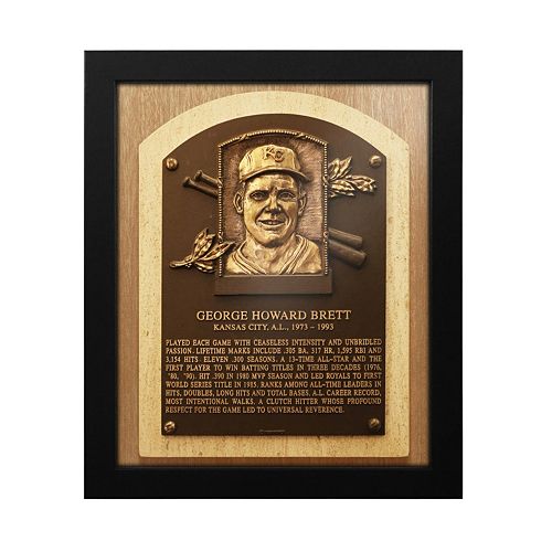 Kansas City Royals George Brett Baseball Hall of Fame Framed Plaque Print