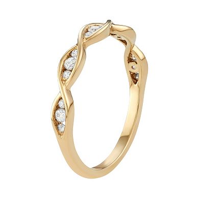 10k Gold 1/5 Carat T.W. Diamond Marquise Ring