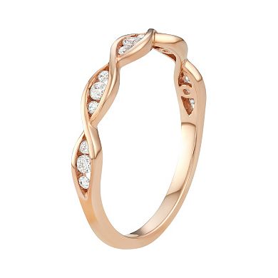 10k Gold 1/5 Carat T.W. Diamond Marquise Ring