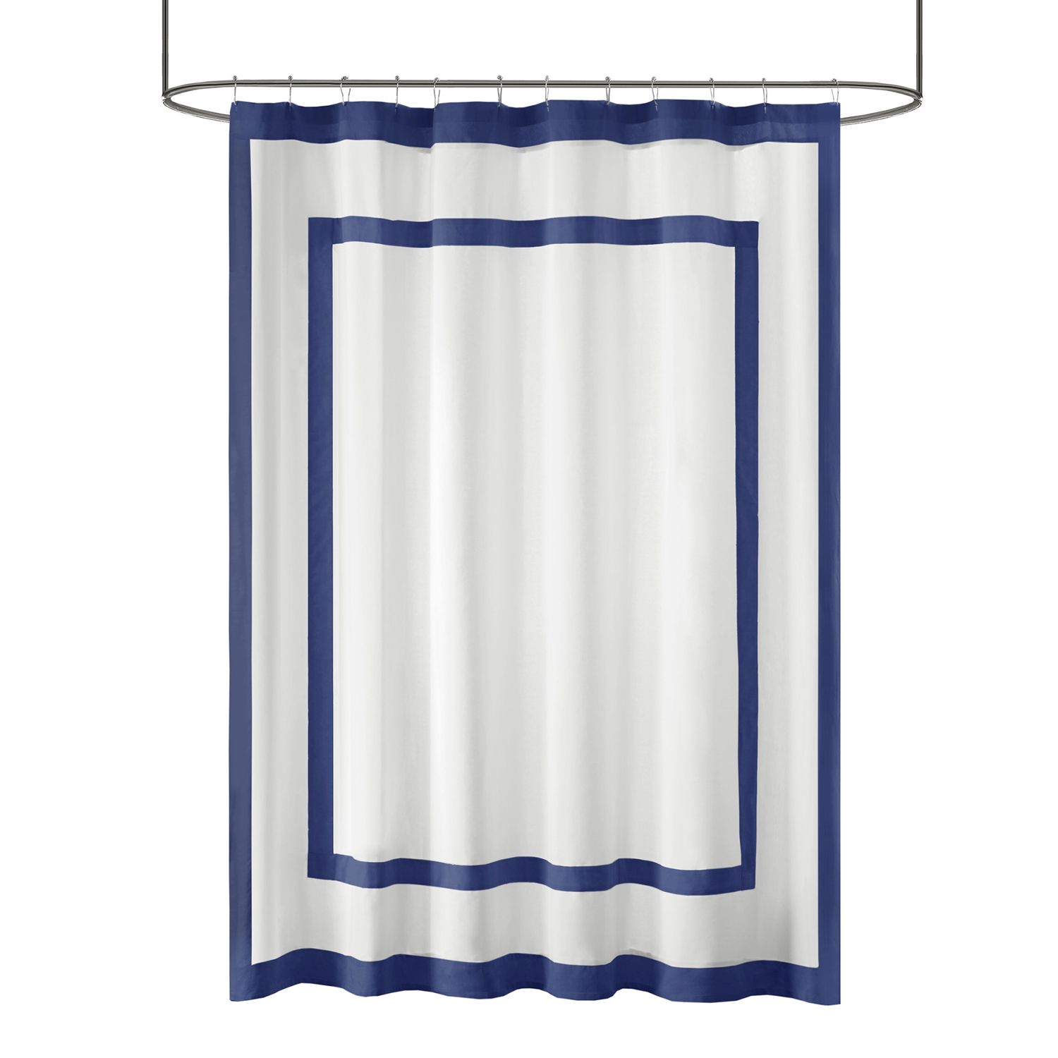 Madison Park Reed Shower Curtain   2765477 Navy