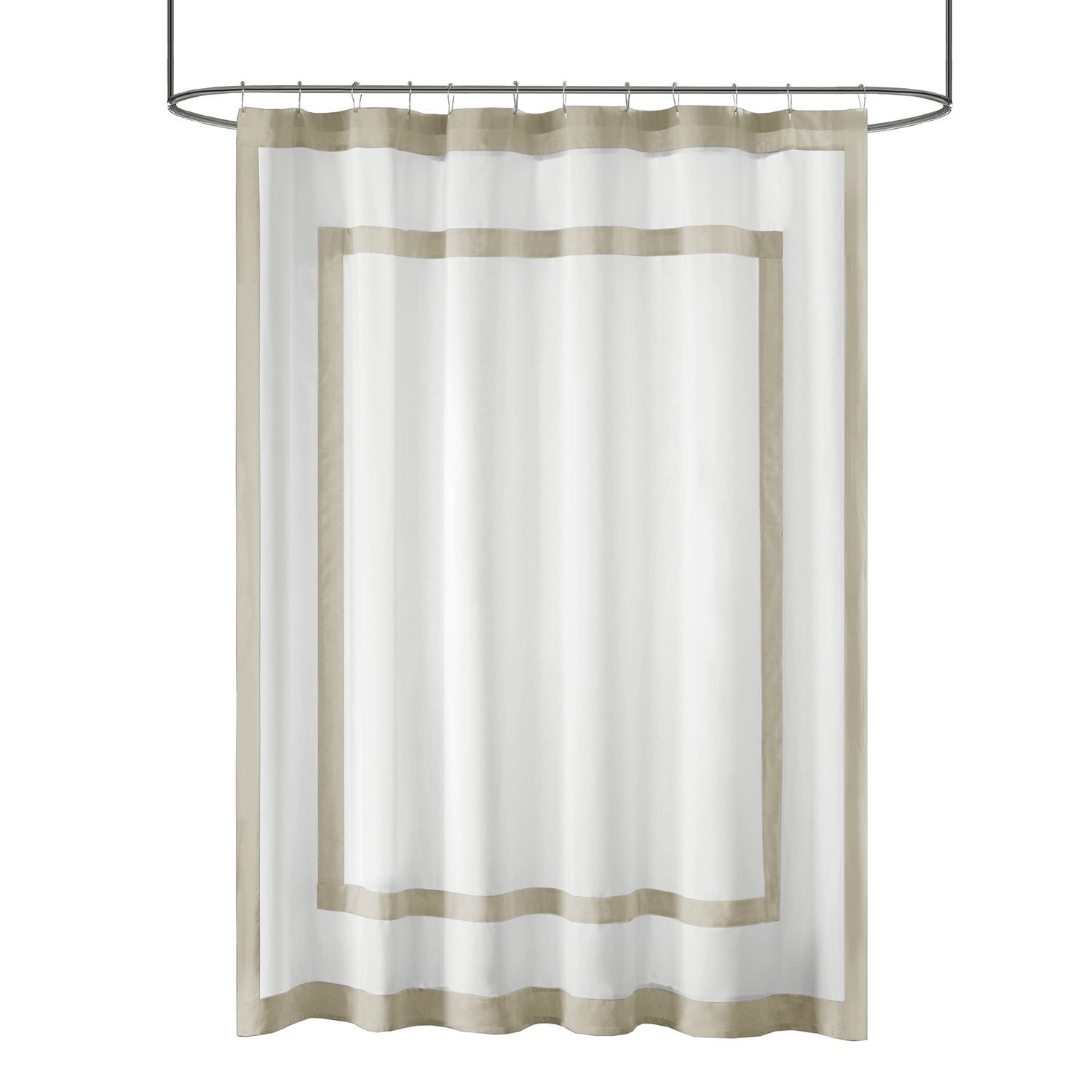 Madison Park Reed Shower Curtain   2765477 Taupe