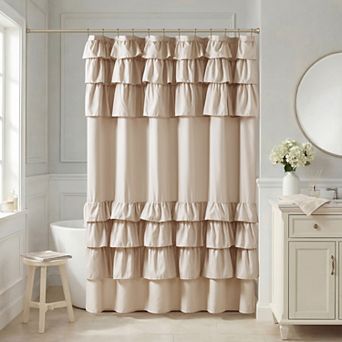 Madison Park Hope Ruffle Shower Curtain