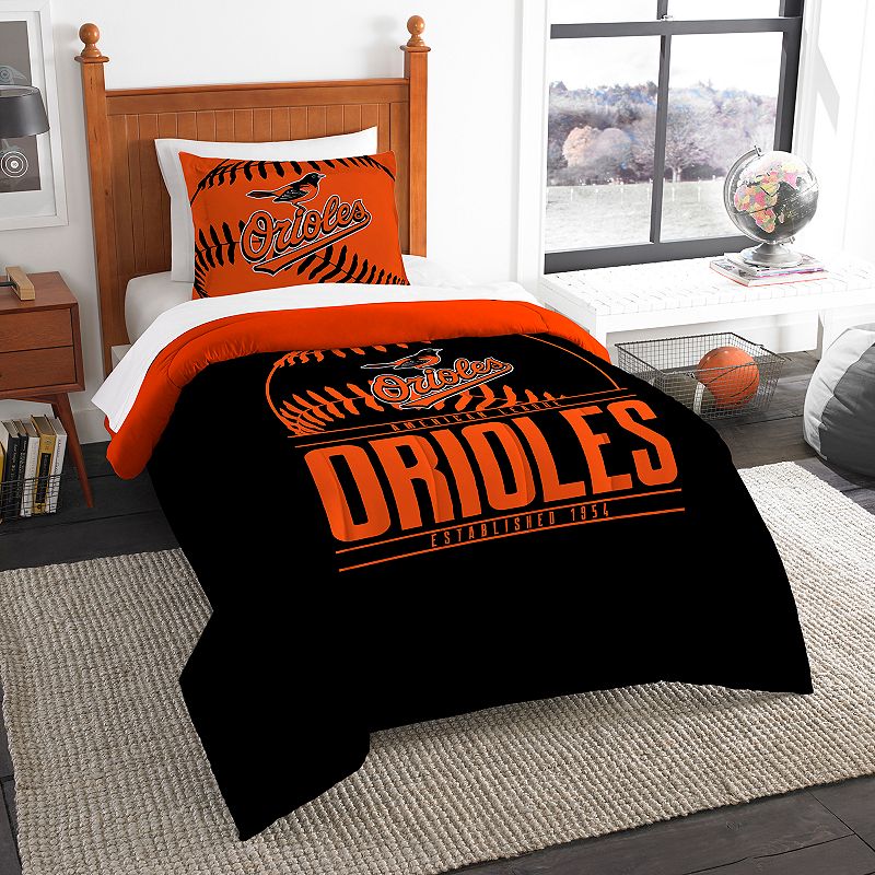 Baltimore Orioles Grand Slam Twin Comforter Set by Northwest, Multicolor