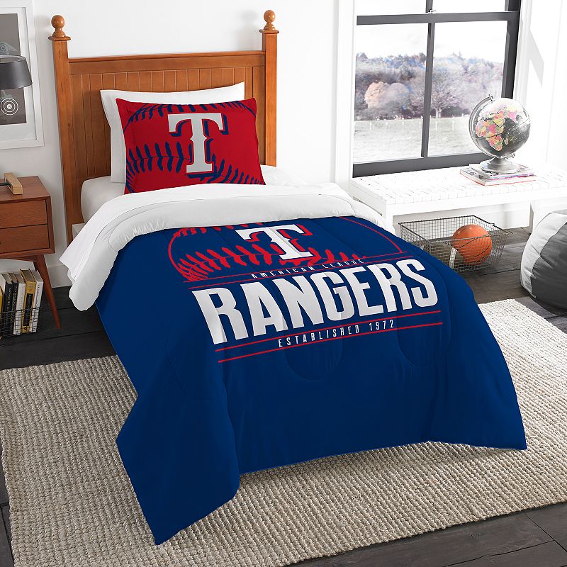 Texas Rangers Grand Slam Twin Comforter Set by Northwest, Multicolor