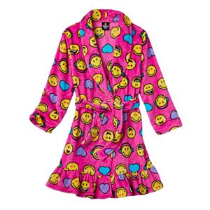 Girls 6-12 Smiley Bath Robe