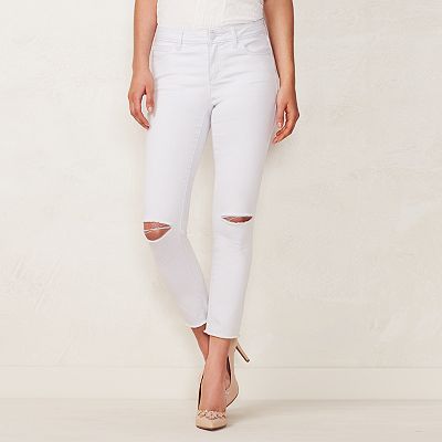 Women s LC Lauren Conrad Ripped Skinny Ankle Jeans