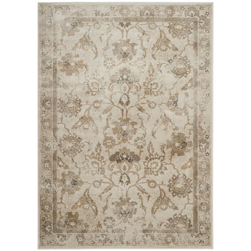 Safavieh Vintage Stone Framed Floral Rug, Brown, 8X11 Ft