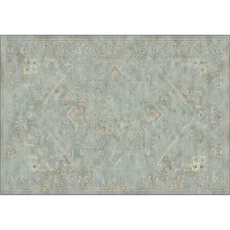 Safavieh Vintage Aziz Framed Floral Rug, Grey, 8X11 Ft