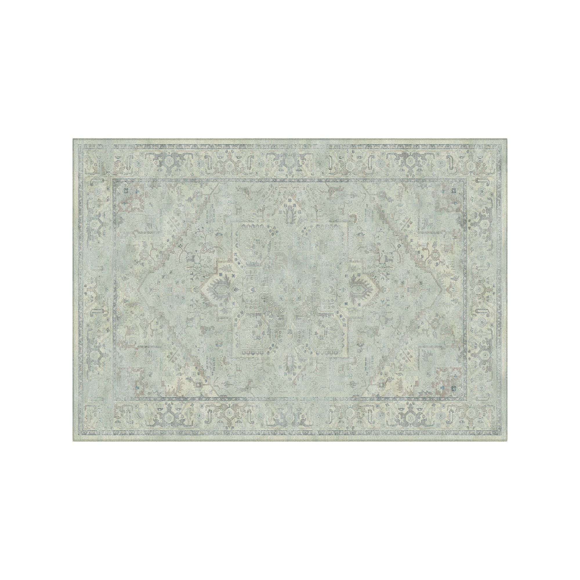 Safavieh Vintage Aziz Framed Floral Rug, Light Blue