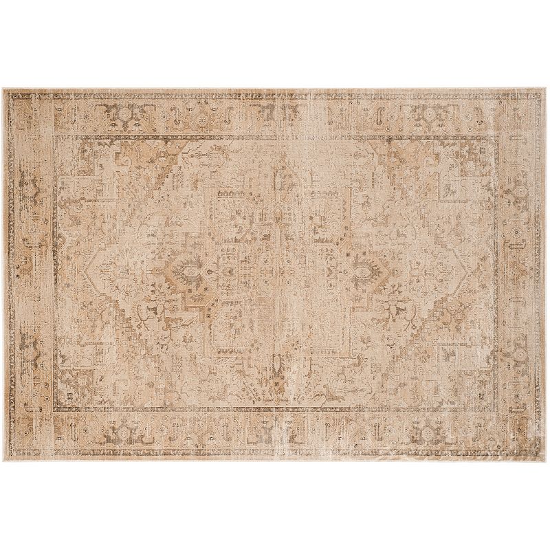 Safavieh Vintage Aziz Framed Floral Rug, Brown, 4X5.5 Ft