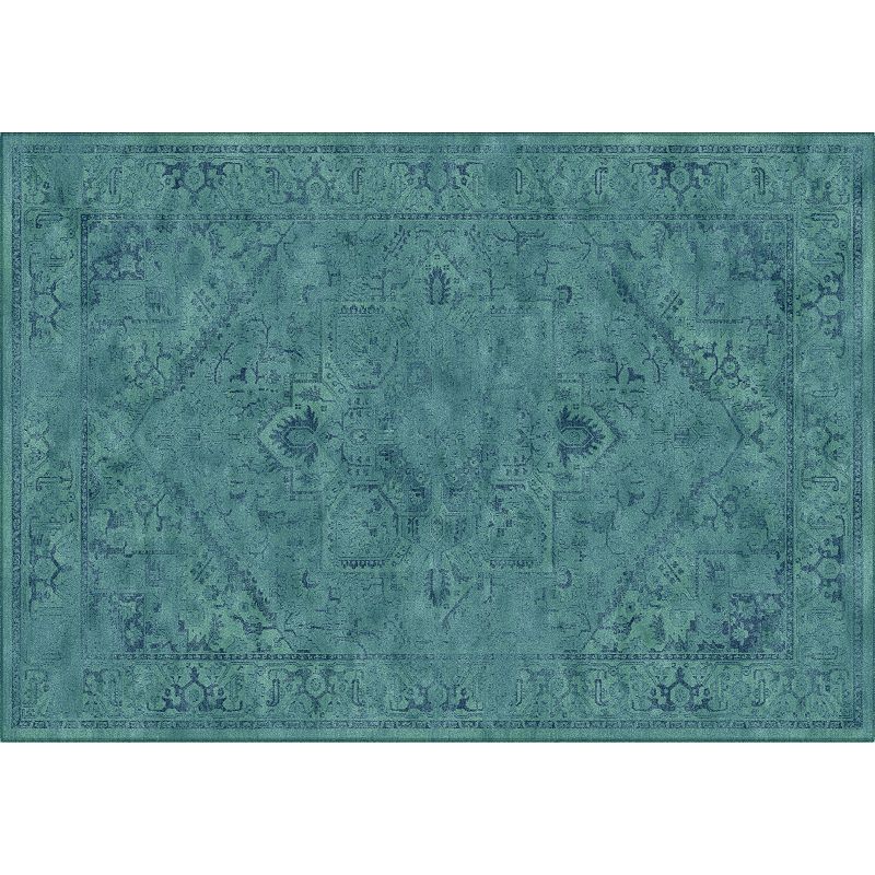 Safavieh Vintage Aziz Framed Floral Rug, Blue, 4X5.5 Ft