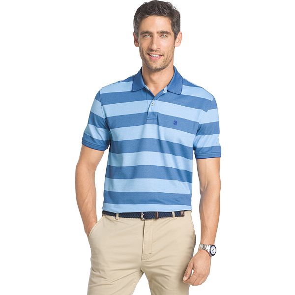 Men's IZOD Advantage Classic-Fit Rugby-Striped Performance Polo