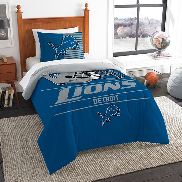 Detroit Lions Draft Twin Comforter Set, Detroit Lions Bedding Queen