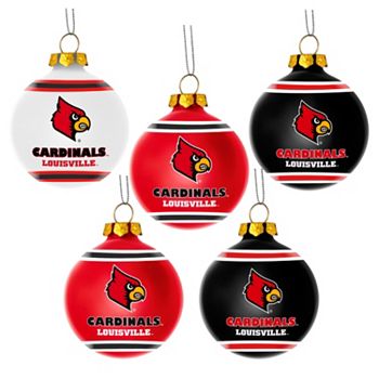 Forever Collectables 2 NCAA Plastic Ball Christmas Ornament, University of  Louisville Cardinals, Set of 12 