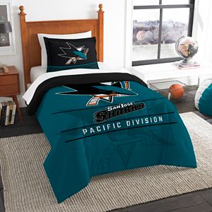 San Jose Sharks Draft Twin Comforter Set by Northwest