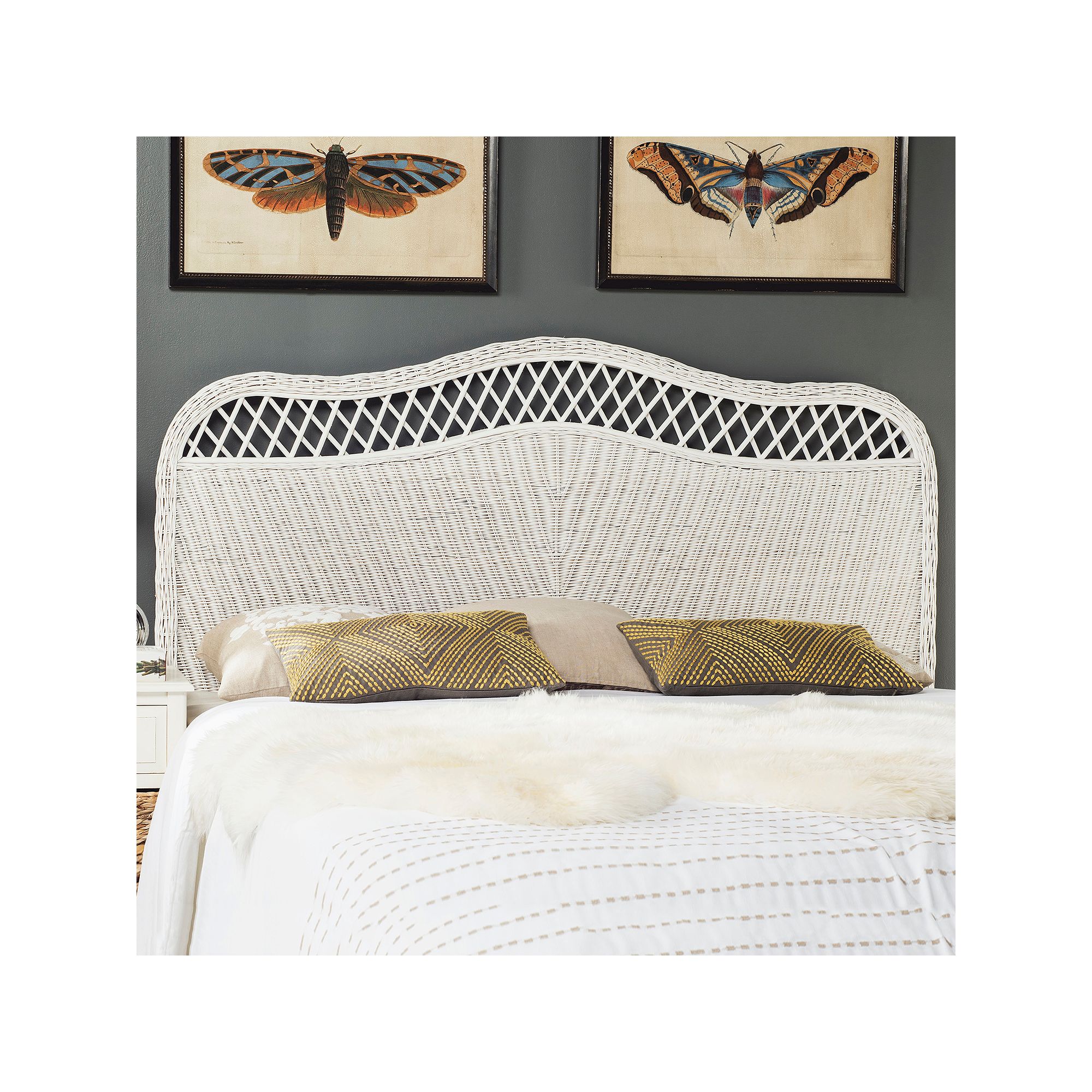 Safavieh Sephina Headboard, White