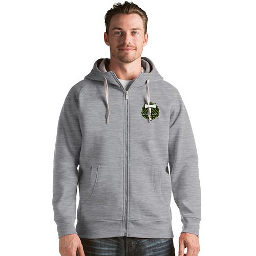 Men's Antigua Portland Timbers Victory FullZip Hoodie