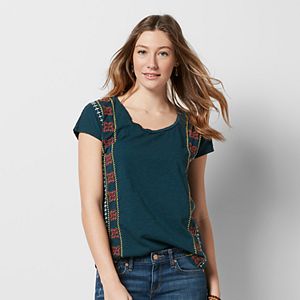 Women's SONOMA Goods for Life™ Embroidered Dolman Tee