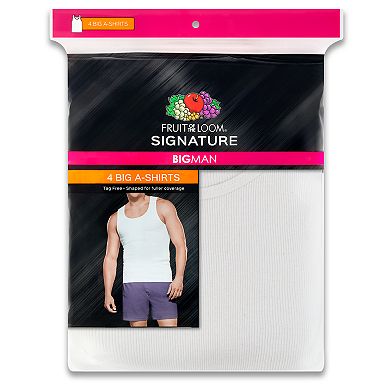 Big & Tall Fruit of the Loom Signature 4-pack A-Shirts