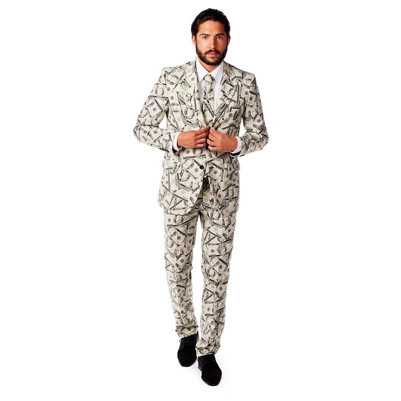 EAN 8718719271575 product image for Men's OppoSuits Slim-Fit Novelty Suit & Tie Set, Size: 46 - Regular, Ivory | upcitemdb.com