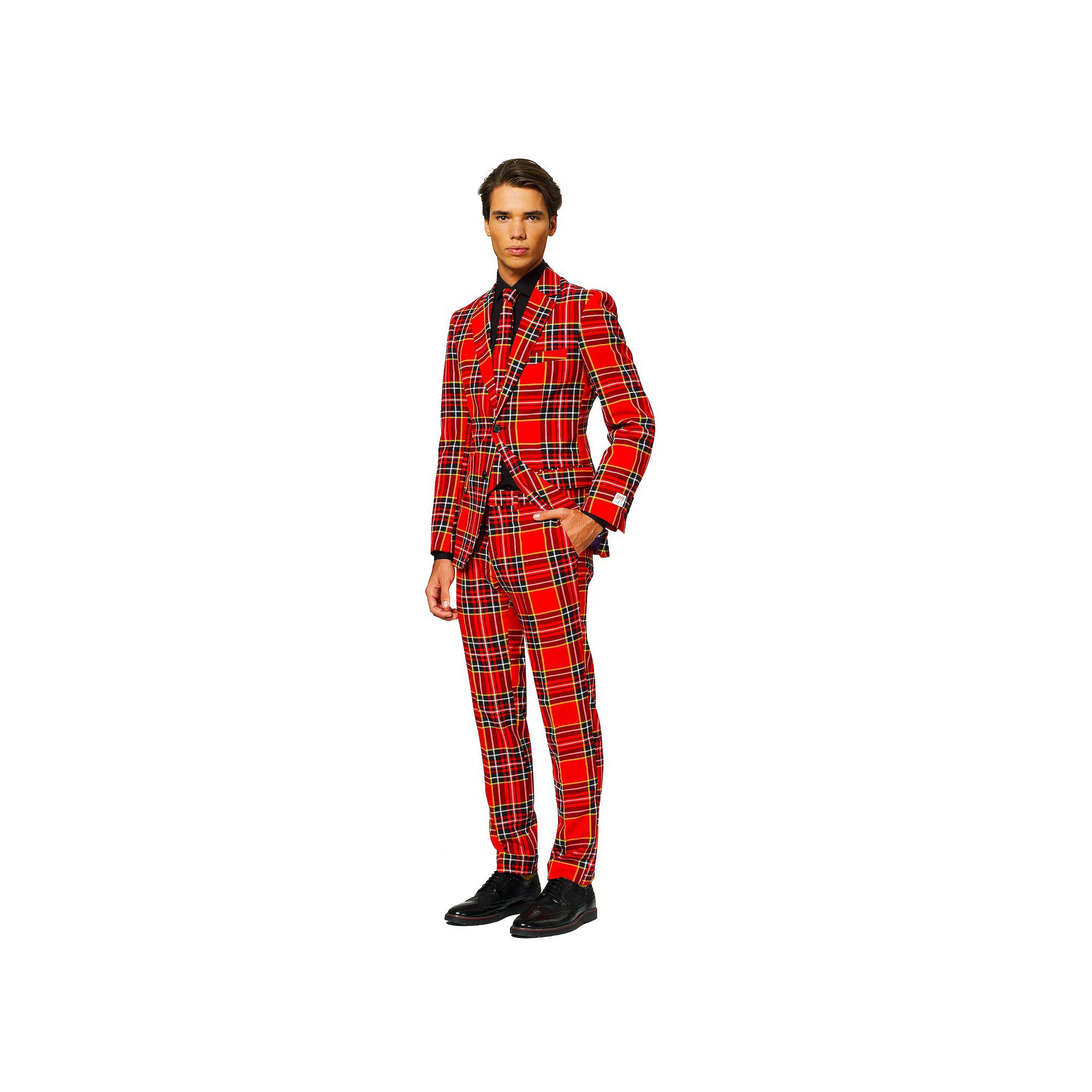 Mens OppoSuits Slim-Fit Novelty Suit & Tie Set, Size: 36 - Regular, Lumber