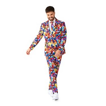 Men's OppoSuits Slim-Fit Novelty Suit & Tie Set