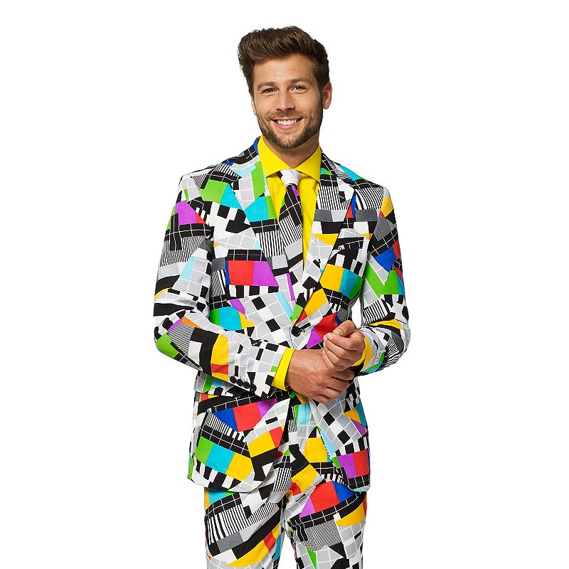 EAN 8718719271889 product image for Men's OppoSuits Slim-Fit Novelty Suit & Tie Set, Size: 50 - Regular, Testival | upcitemdb.com