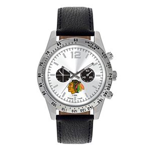Men's Game Time Chicago Blackhawks Letterman Watch