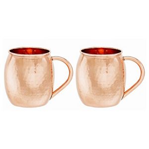 Old Dutch 2-pc. Hammered Copper Moscow Mule Mug Set