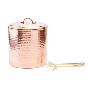 Old Dutch Hammered Copper Ice Bucket