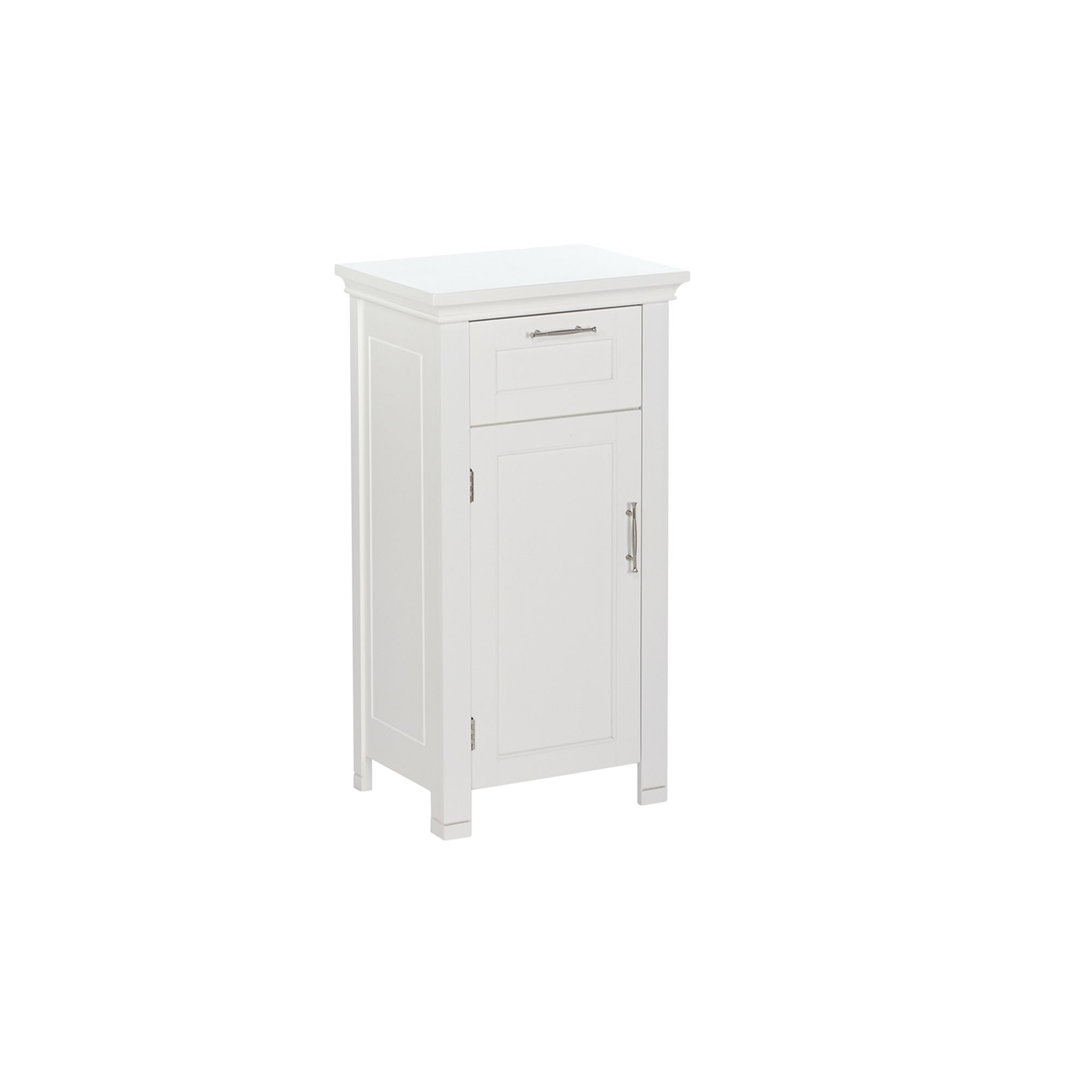 RiverRidge Home Somerset One Door Storage Floor Cabinet, White