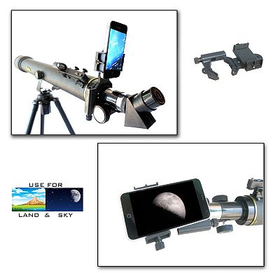 Galileo SmartScope 700mm x 60mm Astro-Terrestrial Telescope with Smartphone Adapter