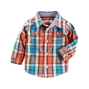 Baby Boy OshKosh B'gosh® Plaid Button-Front Shirt
