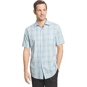 Men's Van Heusen Classic-Fit Leaf Button-Down Shirt