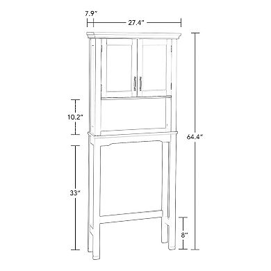 RiverRidge Home Somerset Spacesaver Floor Cabinet