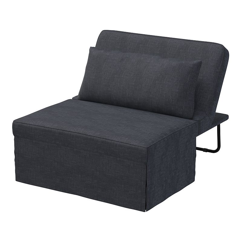 Juno Otto-Kube Covertible Accent Chair & Lounger, Grey