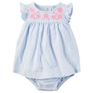 Baby Girl Carter's Striped Bodysuit Dress