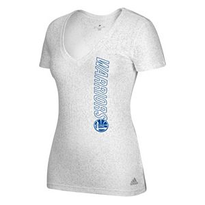 Women's adidas Golden State Warriors Vertical Logo Tee